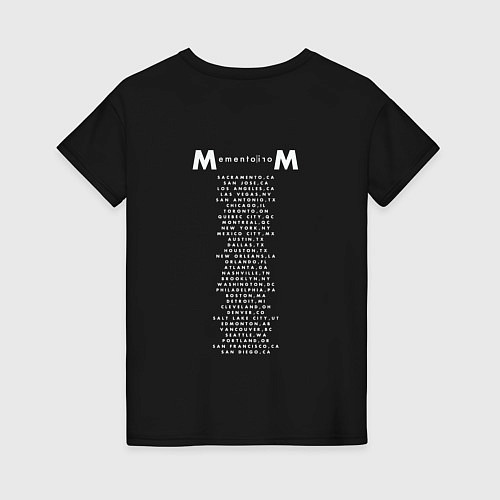 Женская футболка Depeche Mode - Memento mori tour merch / Черный – фото 2