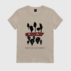 Футболка хлопковая женская Depeche Mode - Spirits, цвет: миндальный