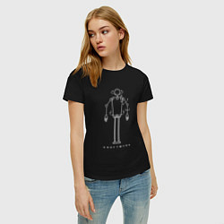 Футболка хлопковая женская Kraftwerk - Robot, цвет: черный — фото 2