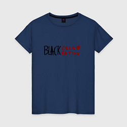 Футболка хлопковая женская Depeche Mode - Black Celebration font, цвет: тёмно-синий