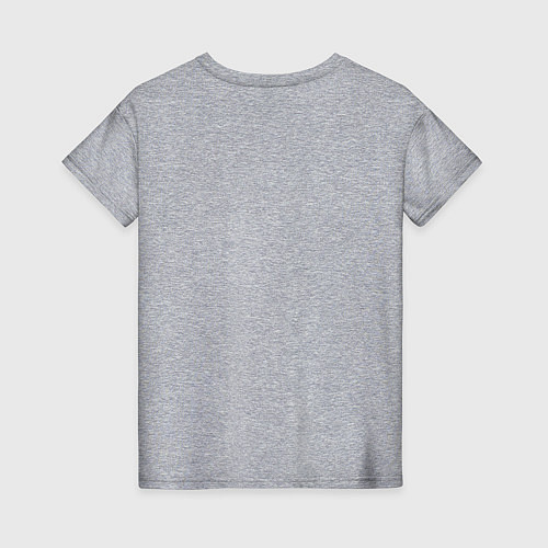 Женская футболка Заяц серый / Меланж – фото 2