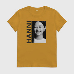 Футболка хлопковая женская Hanni k-star, цвет: горчичный