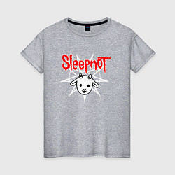 Футболка хлопковая женская Sleepnot, цвет: меланж