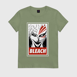 Футболка хлопковая женская Пустой Ичиго, цвет: авокадо