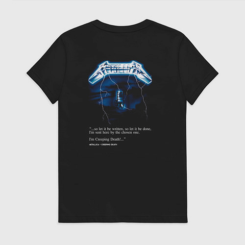 Женская футболка Metallica Ride the Lightning / Черный – фото 2