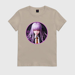 Футболка хлопковая женская Кёко Киригири: Danganronpa, цвет: миндальный