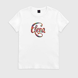 Футболка хлопковая женская Elena yarn art, цвет: белый