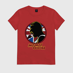 Футболка хлопковая женская Queen - Mama oooh, цвет: красный