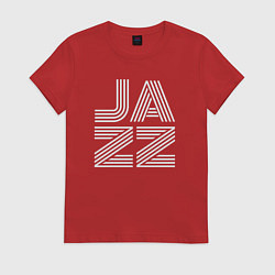 Футболка хлопковая женская Jazz vibe, цвет: красный