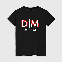 Футболка хлопковая женская Depeche Mode - Memento Mori logo new, цвет: черный