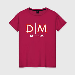 Футболка хлопковая женская Depeche Mode - Memento Mori logo new, цвет: маджента