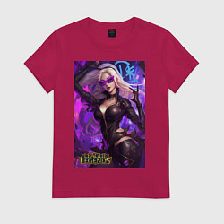 Футболка хлопковая женская League of Legends Kaisa Kda, цвет: маджента