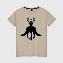 Футболка хлопковая женская True Detective: Faith, цвет: миндальный