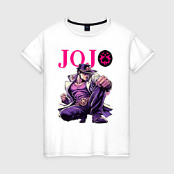Женская футболка Джотаро Куджо - нейросеть