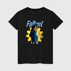 Футболка хлопковая женская Lucy - Fallout, цвет: черный