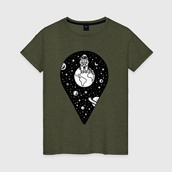 Женская футболка Точка космоса