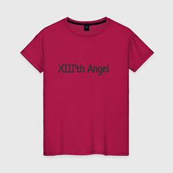 Футболка хлопковая женская XIIIth angel, цвет: маджента
