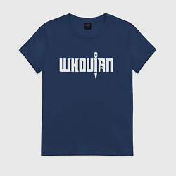 Футболка хлопковая женская Whovian, цвет: тёмно-синий