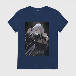 Футболка хлопковая женская Re:Zero Ехидна, цвет: тёмно-синий