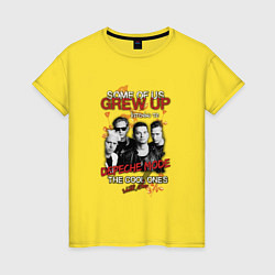 Футболка хлопковая женская Depeche Mode - Grew up, цвет: желтый