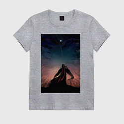 Футболка хлопковая женская Усянь Вэй Старейшина Илина, цвет: меланж