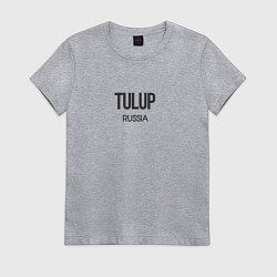 Футболка хлопковая женская Tulup, цвет: меланж