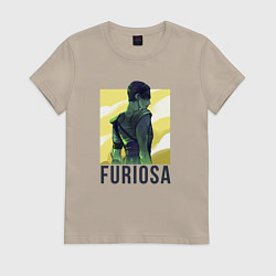 Футболка хлопковая женская Фуриоса, цвет: миндальный