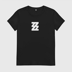 Футболка хлопковая женская Zenless Zone Zero logotype, цвет: черный