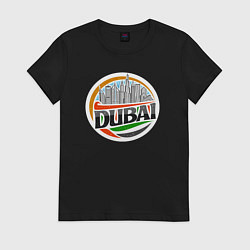 Футболка хлопковая женская Мой Дубай, цвет: черный