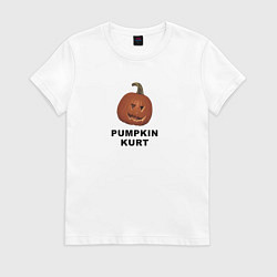 Футболка хлопковая женская Pumpkin Kurt - the office, цвет: белый