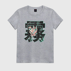Футболка хлопковая женская Клинок рассекающий демонов Токито, цвет: меланж
