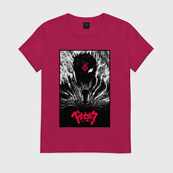 Футболка хлопковая женская Berserker knight, цвет: маджента