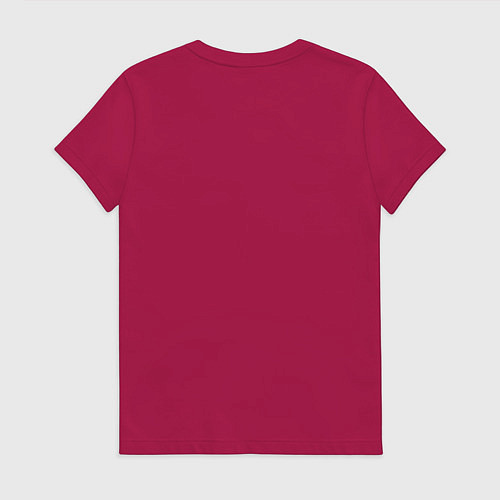 Женская футболка Джаз и винишко / Маджента – фото 2