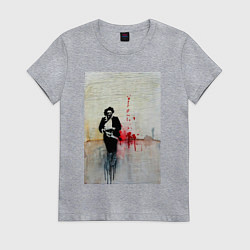 Футболка хлопковая женская Leatherface, цвет: меланж