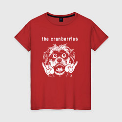 Футболка хлопковая женская The Cranberries rock dog, цвет: красный