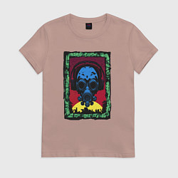 Футболка хлопковая женская Новый взгляд на будущее, цвет: пыльно-розовый