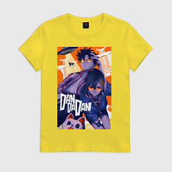 Футболка хлопковая женская Аясэ Кэн Такакура, цвет: желтый