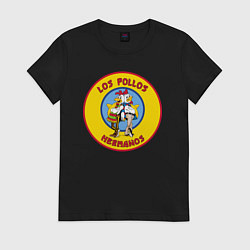 Футболка хлопковая женская Los Pollos hermanos Breaking bad, цвет: черный