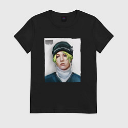 Футболка хлопковая женская G Dragon Big bang, цвет: черный