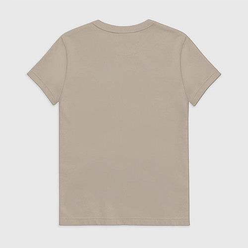 Женская футболка Пейте дети молоко / Миндальный – фото 2