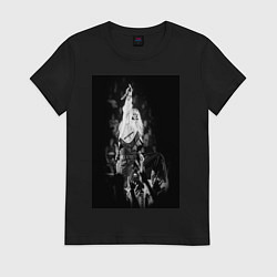 Футболка хлопковая женская Linkin Park Emily Art, цвет: черный