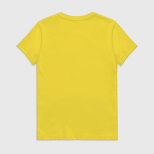 Женская футболка Медвежий след / Желтый – фото 2