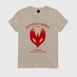 Футболка хлопковая женская Antivan Crows - Dragon Age, цвет: миндальный