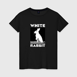 Футболка хлопковая женская White rabbit, цвет: черный