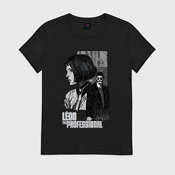 Футболка хлопковая женская Леон, цвет: черный