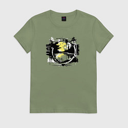 Футболка хлопковая женская Грязь и скорость, цвет: авокадо