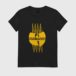 Футболка хлопковая женская Wu-Tang tiger style, цвет: черный