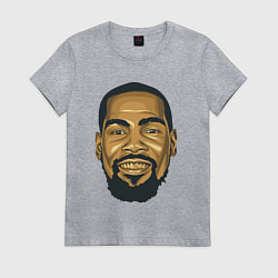 Футболка хлопковая женская Дюрант, цвет: меланж