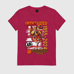 Футболка хлопковая женская Dragon ball Gokuu Son, цвет: маджента