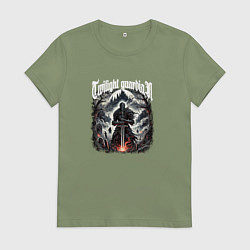Футболка хлопковая женская Twilight Guardian, цвет: авокадо
